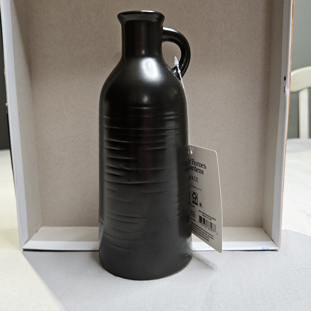 New Better Homes & Gardens Stoneware Vase 3.46 IN W x 3.46 IN D x 8.38 IN H - Picture 4 of 6